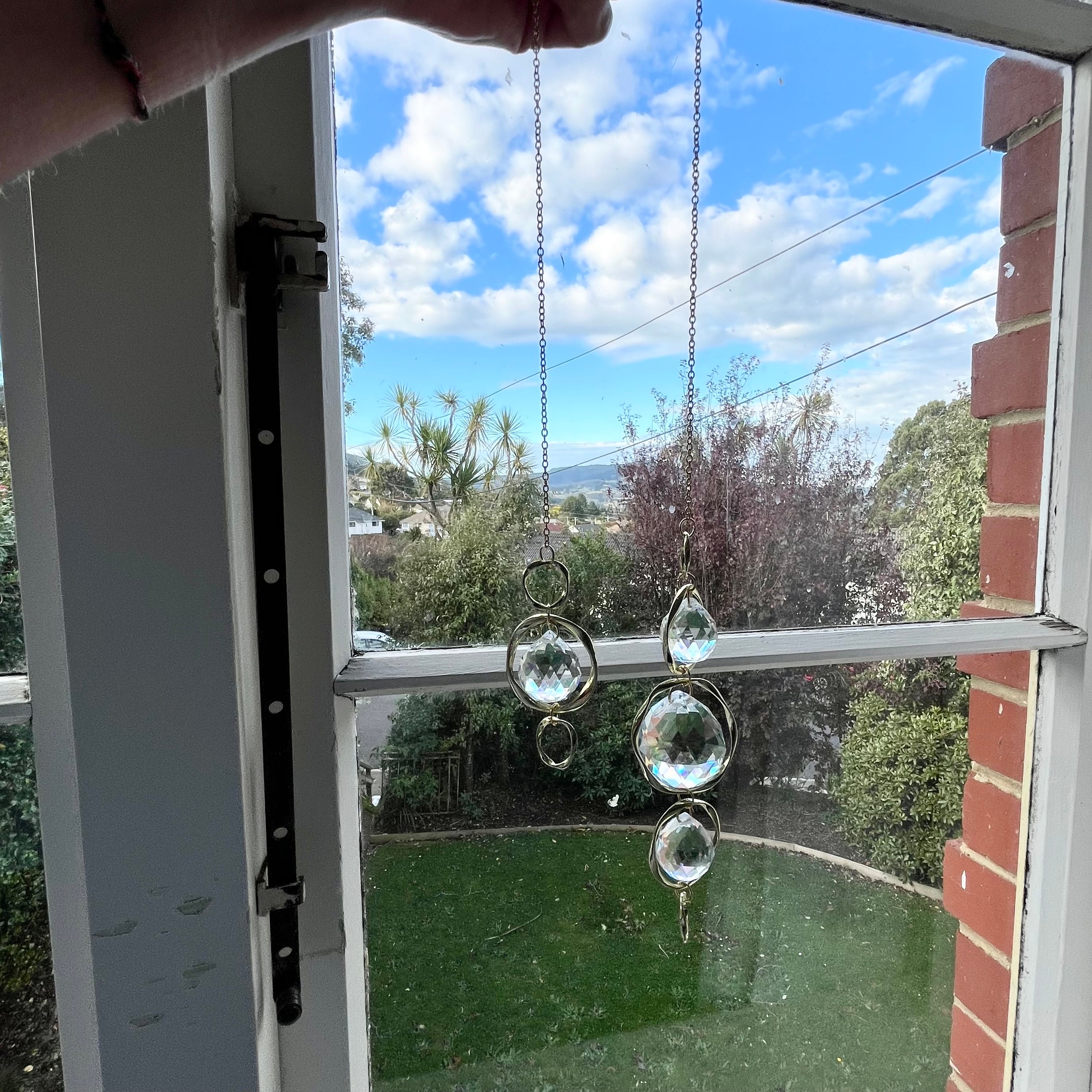 Golden Crystal Suncatcher Set