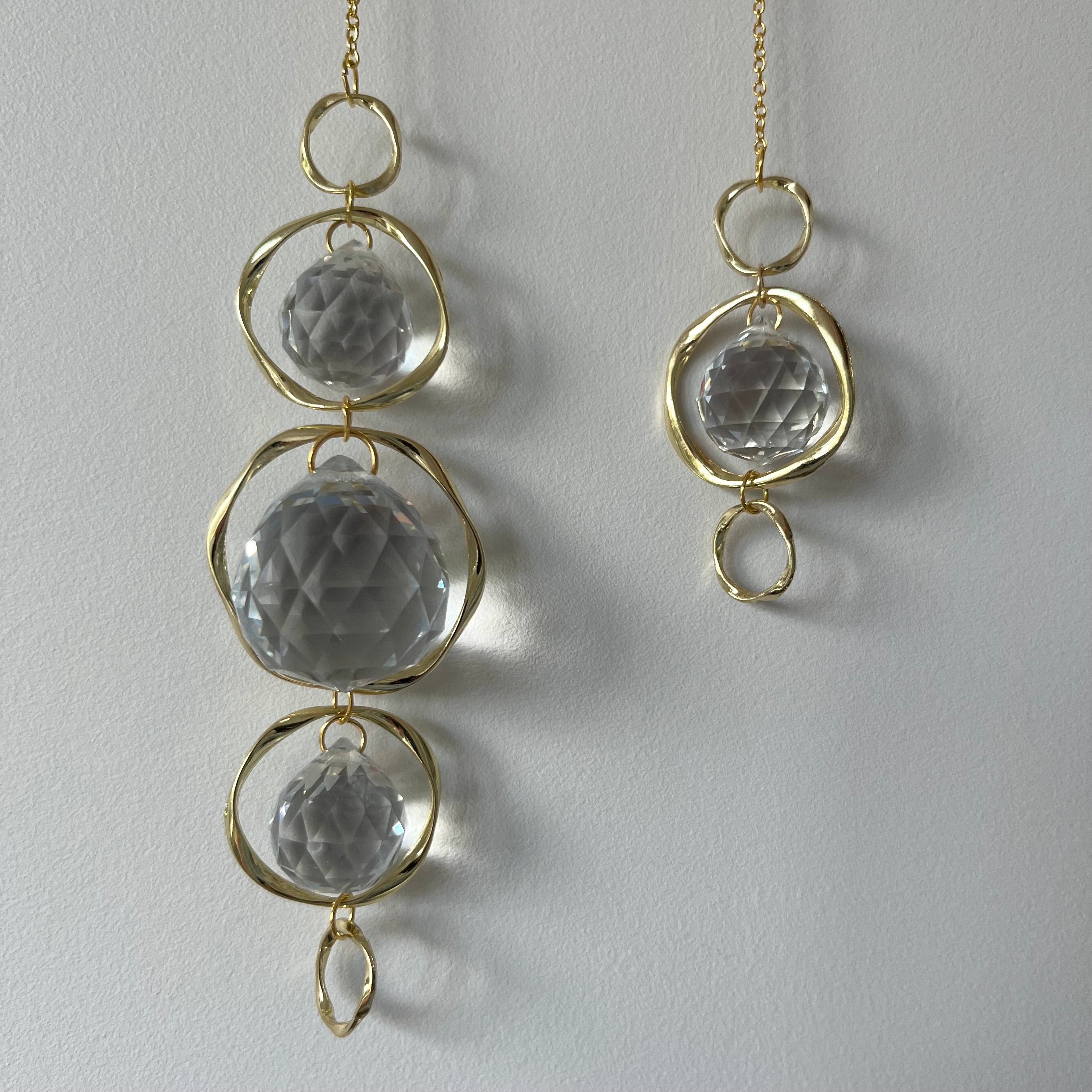 Golden Crystal Suncatcher Set